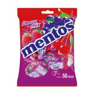 Mentos Bags Red Mix Berry 50's